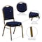 Flash Furniture Hercules Banquet Chair, Blue Back, 17-1/4 in W 20-1/4" L 38" H, Fabric Seat FD-C01-ALLGOLD-2056-GG - alternate 8