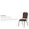 Flash Furniture Hercules Banquet Chair, Brown Back, 17-1/4 in W 20-1/4" L 38" H, Fabric Seat FD-C01-COPPER-008-T-02-GG - alternate 4