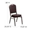 Flash Furniture Hercules Banquet Chair, Brown Back, 17-1/4 in W 20-1/4" L 38" H, Vinyl Seat FD-C01-COPPER-BRN-VY-GG - alternate 7