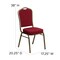 Flash Furniture Hercules Banquet Chair, 17-1/4 in W 20-1/4" L 38" H, Fabric Seat FD-C01-GOLDVEIN-3169-GG - alternate 5
