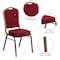 Flash Furniture Hercules Banquet Chair, 17-1/4 in W 20-1/4" L 38" H, Fabric Seat FD-C01-GOLDVEIN-3169-GG - alternate 3