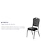 Flash Furniture Hercules Banquet Chair, Black Back, 17-1/4 in W 20-1/4" L 38" H, Vinyl Seat FD-C01-GOLDVEIN-BK-VY-GG - alternate 9