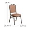 Flash Furniture Hercules Banquet Chair, 17-1/4 in W 20-1/4" L 38" H, Fabric Seat FD-C01-GOLDVEIN-GO-GG - alternate 6