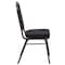 Flash Furniture Hercules Banquet Chair, Black Back, 17-1/4 in W 20-1/4" L 38" H, Fixed, Fabric Seat FD-C01-GOLDVEIN-S0806-GG - alternate 3
