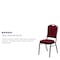 Flash Furniture Hercules Banquet Chair, 17-1/4 in W 20-1/4" L 38" H, Fabric Seat FD-C01-SILVERVEIN-3169-GG - alternate 3