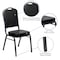 Flash Furniture Hercules Banquet Chair, Black Back, 17-1/4 in W 20-1/4" L 38" H, Vinyl Seat FD-C01-SILVERVEIN-BK-VY-GG - alternate 6