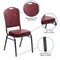 Flash Furniture Hercules Banquet Chair, 17-1/4 in W 20-1/4" L 38" H, Vinyl Seat FD-C01-SILVERVEIN-BURG-VY-GG - alternate 7