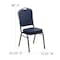 Flash Furniture Hercules Banquet Chair, 17-1/4 in W 20-1/4" L 38" H, Vinyl Seat FD-C01-SILVERVEIN-NY-VY-GG - alternate 2