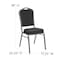 Flash Furniture Hercules Banquet Chair, Black Back, 17-1/4 in W 20-1/4" L 38" H, Fixed, Fabric Seat FD-C01-SILVERVEIN-S076-GG - alternate 7