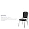 Flash Furniture Hercules Banquet Chair, Black Back, 17-1/4 in W 20-1/4" L 38" H, Fixed, Fabric Seat FD-C01-SILVERVEIN-S076-GG - alternate 6