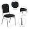 Flash Furniture Hercules Banquet Chair, Black Back, 17-1/4 in W 20-1/4" L 38" H, Fabric Seat FD-C01-S-11-GG - alternate 2