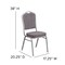 Flash Furniture Hercules Banquet Chair, Gray Back, 17-1/4 in W 20-1/4" L 38" H, Fabric Seat FD-C01-S-12-GG - alternate 5