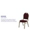 Flash Furniture Hercules Banquet Chair, 17-1/4 in W 20-1/4" L 37-1/2" H, Fixed, Fabric Seat FD-C03-ALLGOLD-EFE1679-GG - alternate 2
