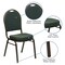 Flash Furniture Hercules Banquet Chair, 17-1/4 in W 20-1/4" L 37-1/2" H, Fixed, Fabric Seat FD-C03-GOLDVEIN-4003-GG - alternate 3