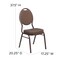 Flash Furniture Hercules Banquet Chair, Brown Back, 17-1/2 in W 21" L 37-3/4" H, Fabric Seat FD-C04-COPPER-008-T-02-GG - alternate 7