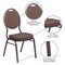 Flash Furniture Hercules Banquet Chair, Brown Back, 17-1/2 in W 21" L 37-3/4" H, Fabric Seat FD-C04-COPPER-008-T-02-GG - alternate 8