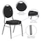 Flash Furniture Hercules Banquet Chair, Black Back, 17-1/2 in W 21" L 37-3/4" H, Fixed, Fabric Seat FD-C04-SILVERVEIN-S076-GG - alternate 7