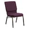 Flash Furniture Hercules Church Chair, 19-1/4 in W 25" L 33-1/4" H, Fabric Seat FD-CH02185-GV-005-GG - alternate 4