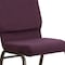 Flash Furniture Hercules Church Chair, 19-1/4 in W 25" L 33-1/4" H, Fabric Seat FD-CH02185-GV-005-GG - alternate 2