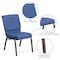 Flash Furniture Hercules Church Chair, Blue Back, 19-1/4 in W 25" L 33-1/4" H, Fabric Seat FD-CH02185-GV-BLUE-GG - alternate 8