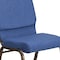 Flash Furniture Hercules Church Chair, Blue Back, 19-1/4 in W 25" L 33-1/4" H, Fabric Seat FD-CH02185-GV-BLUE-GG - alternate 2