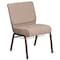 Flash Furniture Hercules Church Chair, 21-1/4 in W 25" L 33" H, Fabric Seat FD-CH0221-4-CV-BGE1-BAS-GG - alternate 2