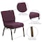 Flash Furniture Hercules Church Chair, 21-1/4 in W 25" L 33" H, Fabric Seat FD-CH0221-4-GV-005-BAS-GG - alternate 7