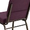 Flash Furniture Hercules Church Chair, 21-1/4 in W 25" L 33" H, Fabric Seat FD-CH0221-4-GV-005-GG - alternate 3