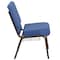 Flash Furniture Hercules Church Chair, Blue Back, 21-1/4 in W 25" L 33" H, Fabric Seat FD-CH0221-4-GV-BLUE-BAS-GG - alternate 7