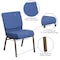 Flash Furniture Hercules Church Chair, Blue Back, 21-1/4 in W 25" L 33" H, Fabric Seat FD-CH0221-4-GV-BLUE-BAS-GG - alternate 4