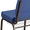 Flash Furniture Hercules Church Chair, Blue Back, 21-1/4 in W 25" L 33" H, Fabric Seat FD-CH0221-4-GV-BLUE-BAS-GG - alternate 9