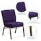 Flash Furniture Hercules Church Chair, 21-1/4 in W 25" L 33" H, Fabric Seat FD-CH0221-4-GV-ROY-BAS-GG - alternate 2