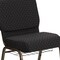 Flash Furniture Hercules Church Chair, Black Back, 21-1/4 in W 25" L 33" H, Fabric Seat FD-CH0221-4-GV-S0806-BAS-GG - alternate 3
