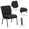 Flash Furniture Hercules Church Chair, Black Back, 21-1/4 in W 25" L 33" H, Fabric Seat FD-CH0221-4-GV-S0806-GG - alternate 2