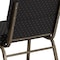 Flash Furniture Hercules Church Chair, Black Back, 21-1/4 in W 25" L 33" H, Fabric Seat FD-CH0221-4-GV-S0806-GG - alternate 3