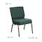 Flash Furniture Hercules Church Chair, 21-1/4 in W 25" L 33" H, Fabric Seat FD-CH0221-4-GV-S0808-GG - alternate 3
