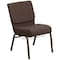 Flash Furniture Hercules Church Chair, Brown Back, 21-1/4 in W 25" L 33" H, Fabric Seat FD-CH0221-4-GV-S0819-BAS-GG - alternate 8