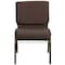 Flash Furniture Hercules Church Chair, Brown Back, 21-1/4 in W 25" L 33" H, Fabric Seat FD-CH0221-4-GV-S0819-BAS-GG - alternate 9