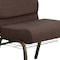 Flash Furniture Hercules Church Chair, Brown Back, 21-1/4 in W 25" L 33" H, Fabric Seat FD-CH0221-4-GV-S0819-BAS-GG - alternate 10