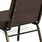 Flash Furniture Hercules Church Chair, Brown Back, 21-1/4 in W 25" L 33" H, Fabric Seat FD-CH0221-4-GV-S0819-BAS-GG - alternate 6