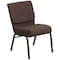 Flash Furniture Hercules Church Chair, Brown Back, 21-1/4 in W 25" L 33" H, Fabric Seat FD-CH0221-4-GV-S0819-GG - alternate 7