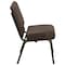 Flash Furniture Hercules Church Chair, Brown Back, 21-1/4 in W 25" L 33" H, Fabric Seat FD-CH0221-4-GV-S0819-GG - alternate 9