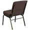 Flash Furniture Hercules Church Chair, Brown Back, 21-1/4 in W 25" L 33" H, Fabric Seat FD-CH0221-4-GV-S0819-GG - alternate 6