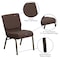 Flash Furniture Hercules Church Chair, Brown Back, 21-1/4 in W 25" L 33" H, Fabric Seat FD-CH0221-4-GV-S0819-GG - alternate 8