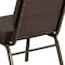 Flash Furniture Hercules Church Chair, Brown Back, 21-1/4 in W 25" L 33" H, Fabric Seat FD-CH0221-4-GV-S0819-GG - alternate 4