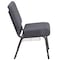 Flash Furniture Hercules Church Chair, Gray Back, 21-1/4 in W 25" L 33" H, Fabric Seat FD-CH0221-4-SV-DKGY-BAS-GG - alternate 10