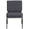 Flash Furniture Hercules Church Chair, Gray Back, 21-1/4 in W 25" L 33" H, Fabric Seat FD-CH0221-4-SV-DKGY-BAS-GG - alternate 9
