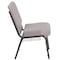Flash Furniture Hercules Church Chair, Gray Back, 21-1/4 in W 25" L 33" H, Fabric Seat FD-CH0221-4-SV-GYDOT-BAS-GG - alternate 3