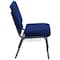 Flash Furniture Hercules Church Chair, Blue Back, 21-1/4 in W 25" L 33" H, Fabric Seat FD-CH0221-4-SV-NB24-BAS-GG - alternate 4