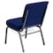 Flash Furniture Hercules Church Chair, Blue Back, 21-1/4 in W 25" L 33" H, Fabric Seat FD-CH0221-4-SV-NB24-BAS-GG - alternate 7